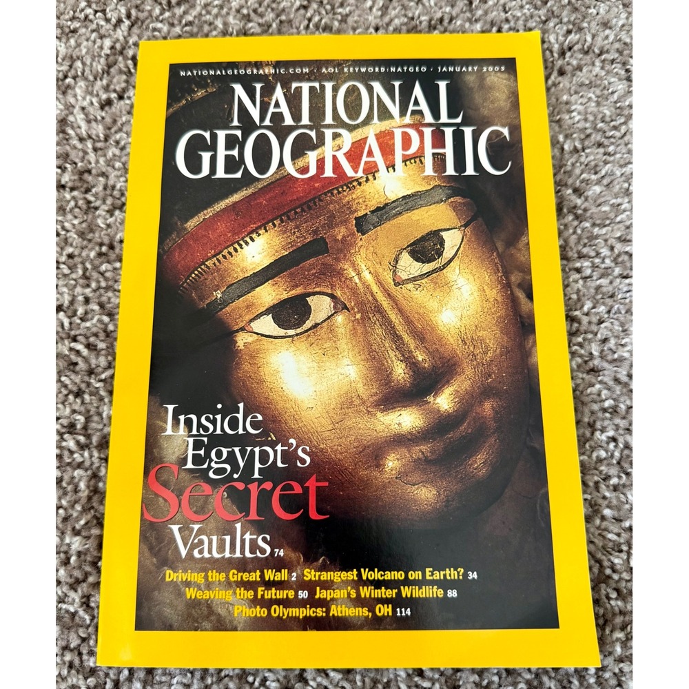 National Geographic Magazine January 2003 Egypt Secret Vaults Excellent